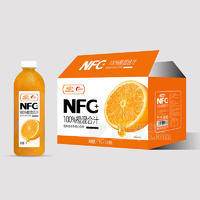 浩明NFC+100%橙混合汁果汁饮料箱装招商1L×12瓶