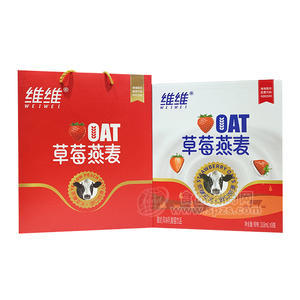 維維草莓燕麥酸奶風(fēng)味乳酸菌飲品禮盒裝招商318ml×8瓶