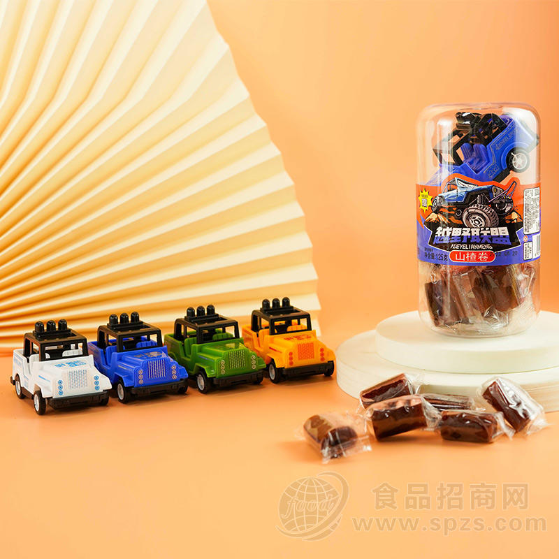 澳米伽越野联盟山楂卷食玩桶装招商125g