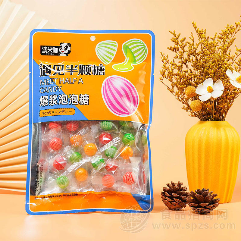 澳米伽爆浆泡泡糖105g