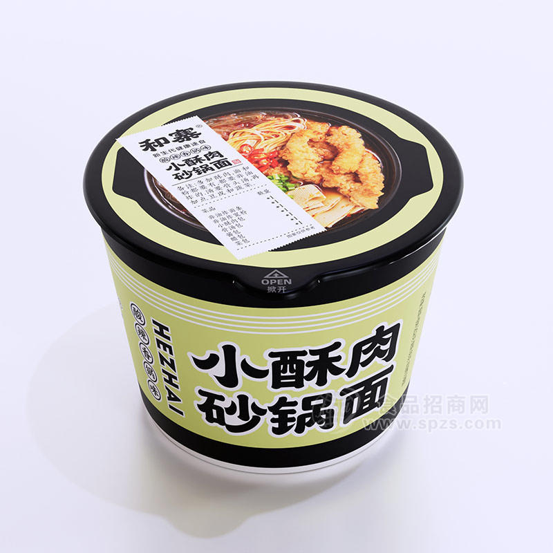 和寨酸辣香锅味小酥肉砂锅面方便食品招商