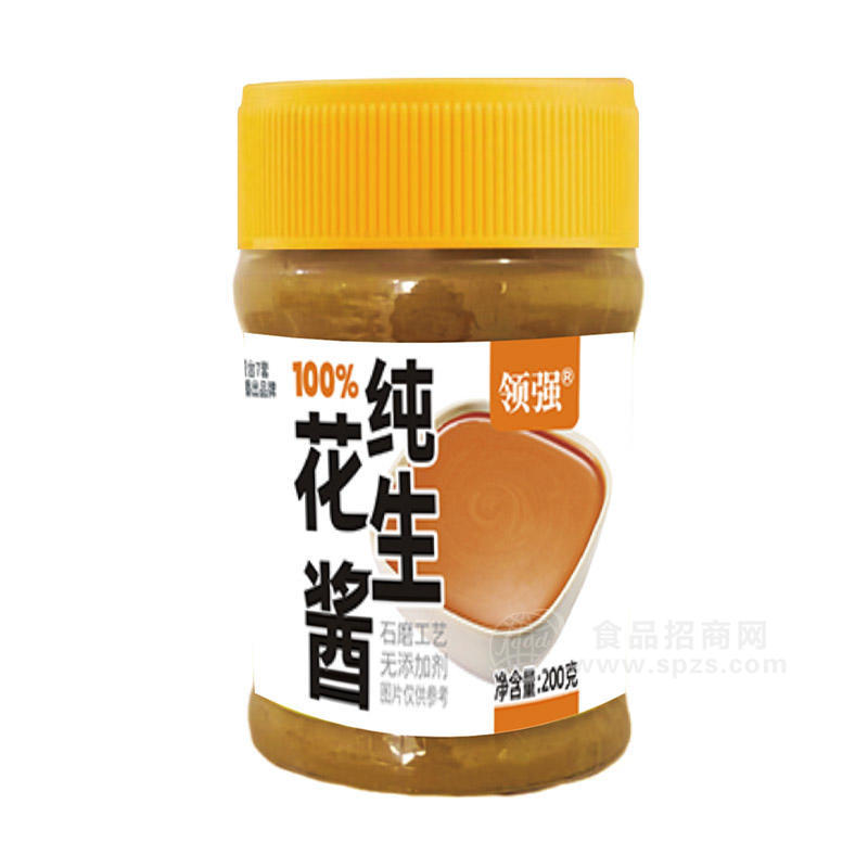 领强100%纯花生酱调味品罐装招商200g 
