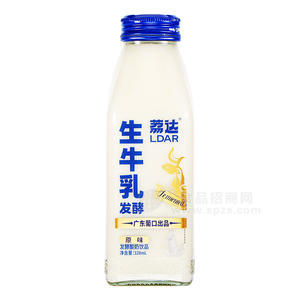 荔達生牛乳發(fā)酵原味發(fā)酵酸奶飲品瓶裝招商328ml