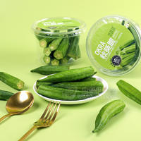 小零食秋葵脆果蔬脆透明罐厂家源头生产批发代理代加工外贸出口