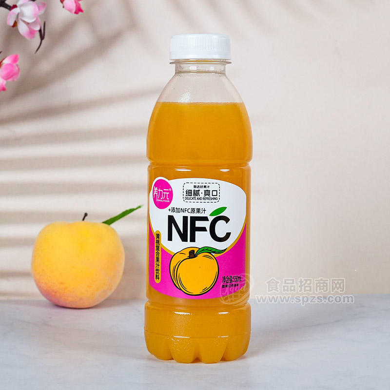 养力元NFC黄桃复合果汁饮料瓶装招商550ml 