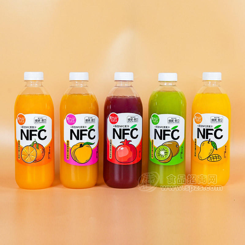 养力元NFC石榴甜橙黄桃猕猴桃芒果复合果汁饮料瓶装招商1L