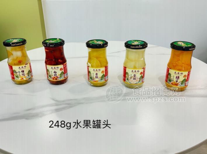 王員外水果罐頭248g（黃桃，桔子，山楂，什錦）