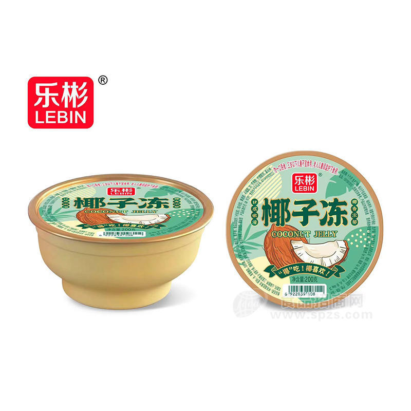 乐彬椰子冻休闲食品盒装招商200g