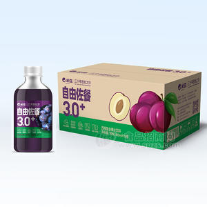 米奇自由佐餐西梅复合果汁饮料箱装批发招商480ml×15瓶