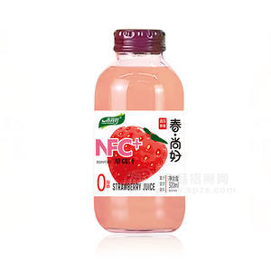 春尚好NFC草莓汁復(fù)合果汁飲料320ml