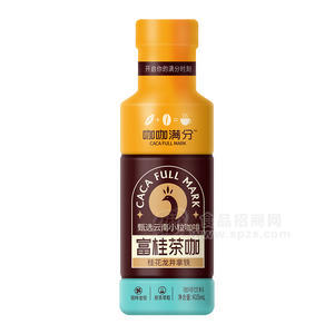 咖咖滿分富桂茶咖桂花龍井拿鐵咖啡飲料瓶裝招商410ml