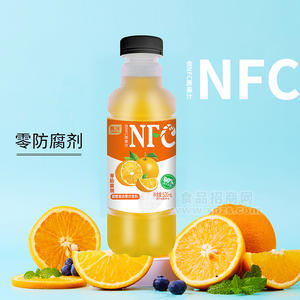 甄沃零防腐劑NFC甜橙復(fù)合果汁飲料520ml