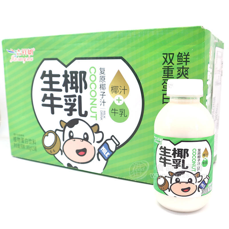 吉祥樹生椰牛乳復(fù)原椰子汁箱裝招商380g×15瓶