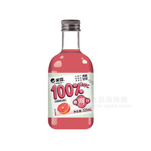 米奇含100%NFC红西柚混合果汁瓶装招商325ml