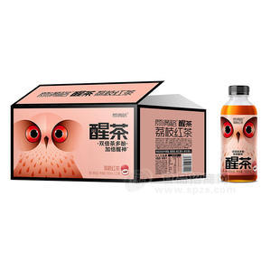 颜满格醒茶荔枝红茶茶饮料500mlx15瓶