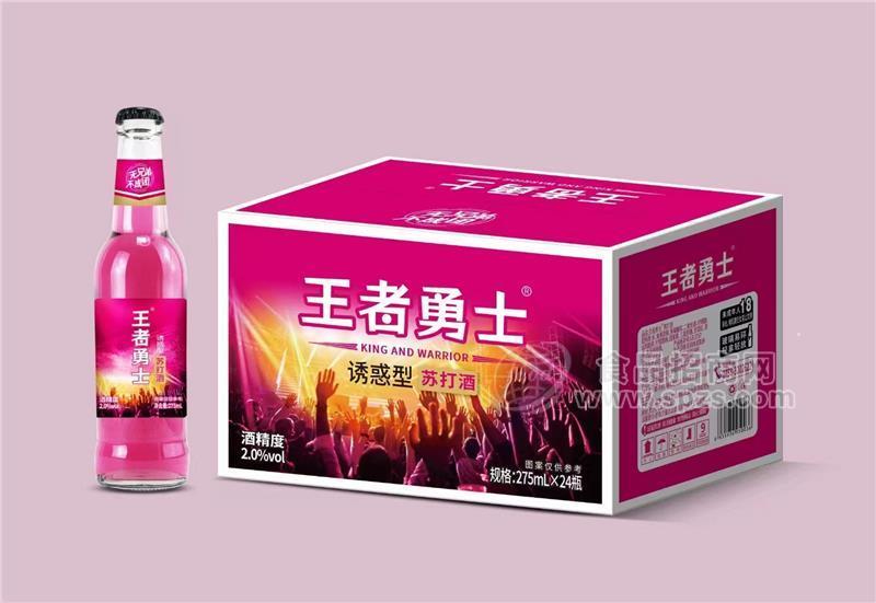 王者勇士誘惑型蘇打酒275ml×24瓶無兄弟不成團