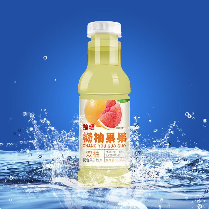 妙畅畅柚果果双柚复合果汁饮料460ml