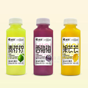 米奇果芒西梅青柠系列NFC果汁饮料招商338ml