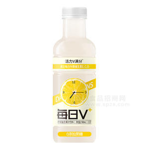 活力V滿分每日v+檸檬復(fù)合果汁飲料瓶裝招商500ml