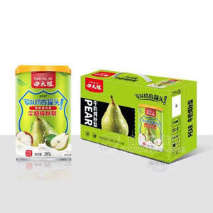 田大姐牛奶炖秋梨梨风味饮料280gx12罐