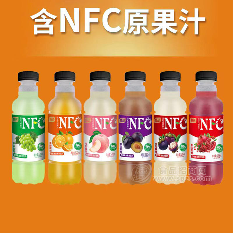 甄沃NFC零防腐劑復(fù)合果汁飲料520ml