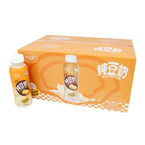 幸运逗纯豆奶饮料箱装招商318g×24瓶