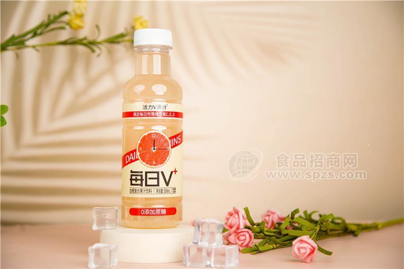 活力V滿分血橙復(fù)合果汁飲料瓶裝500ml0蔗糖