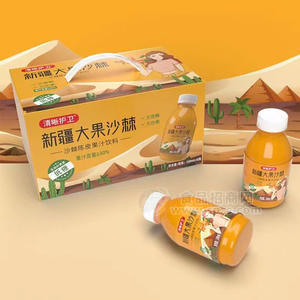 清晰护卫新疆大果沙棘果汁饮料330mlx8瓶