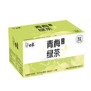 白象青梅绿茶调味茶饮料低糖箱装招商500ml×15瓶