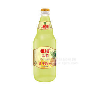 维维凤梨果汁汽水瓶装招商520ml