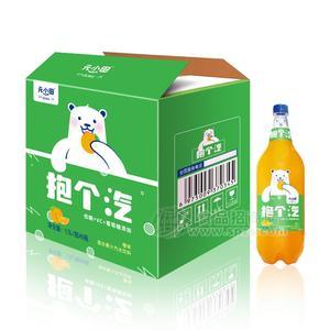 元小田抱個(gè)汽汽水橙味混合果汁汽水飲料1.5L