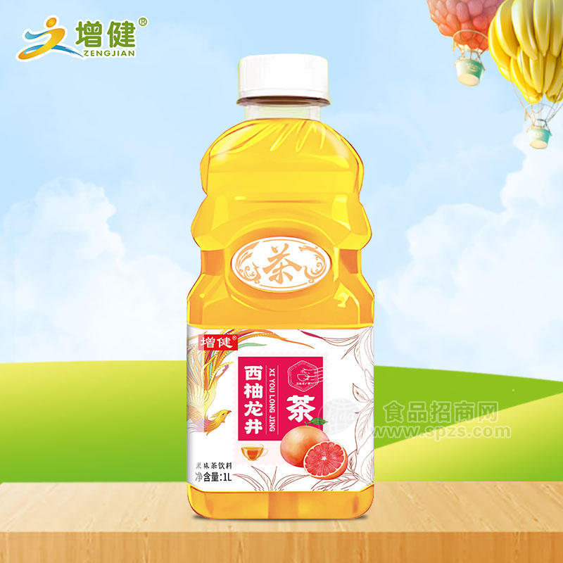 增健西柚龍井茶果味茶飲料1L