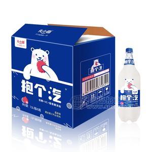 元小田抱個(gè)汽荔枝味混合果汁汽水飲料1.5L