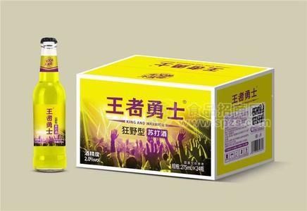 王者勇士狂野型蘇打酒275ml×24瓶夜場(chǎng)酒水