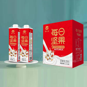 康匯園每日?qǐng)?jiān)果堅(jiān)果乳飲料箱裝招商1.25L×6瓶