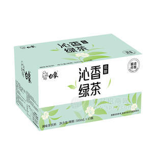 白象沁香綠茶調(diào)味茶飲料低糖箱裝招商500ml×15瓶