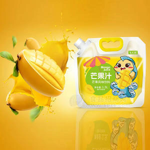 飞天鱼芒果汁芒果风味饮料袋装招商1.5L