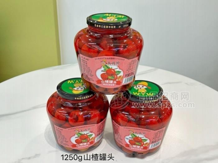 王员外山楂罐头1250g