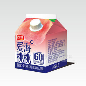 天合露愛海桃桃蜜桃復合果汁飲料屋頂裝招商300ml