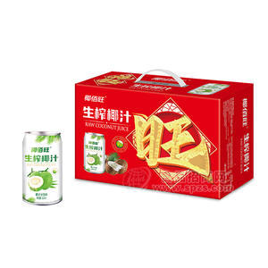 椰佰旺生榨椰汁椰子汁飲料手提禮盒裝招商310ml旺字過年送禮