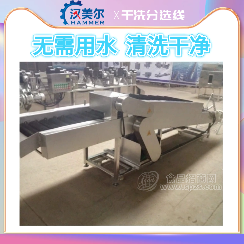 冬枣干洗机 土豆不用水干洗设备 根茎类产品去泥干洗机
