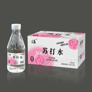 九州華洋玫瑰花味無(wú)汽蘇打水飲料375mlx24瓶