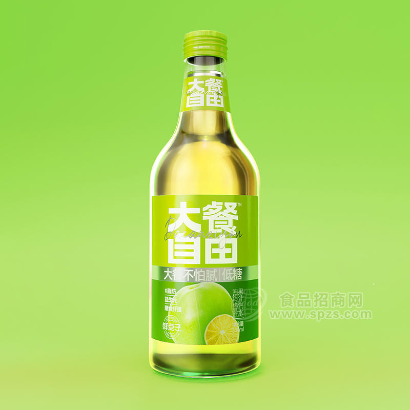 大餐自由油柑檸檬復(fù)合果汁汽水330ml