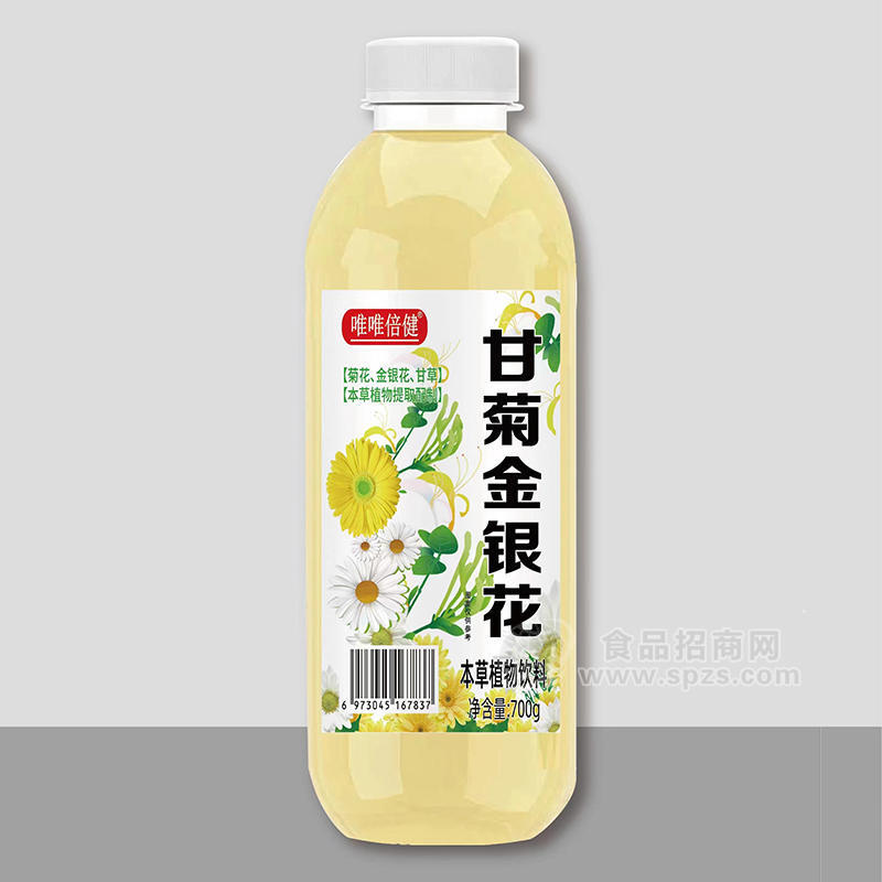 唯唯倍健甘菊金银花本草植物饮料瓶装招商700g