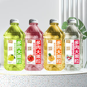 氧惠鮮草莓葡萄菠蘿荔枝味大果粒果肉飲料低脂低糖飲料招商1升