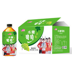 浩明冰糖葡萄果味飲料箱裝招商1L×12瓶