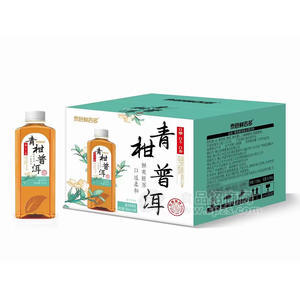 泰色鲜吉多青柑普洱茶饮料箱装招商500ml×15瓶