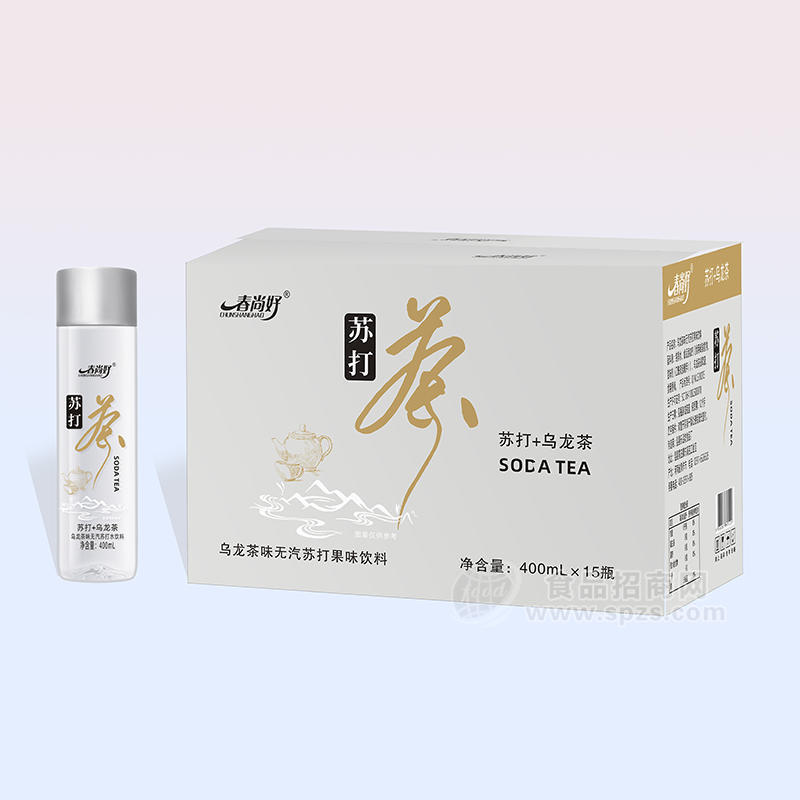 春尚好烏龍茶味無(wú)汽蘇打果味飲料400mlx15瓶