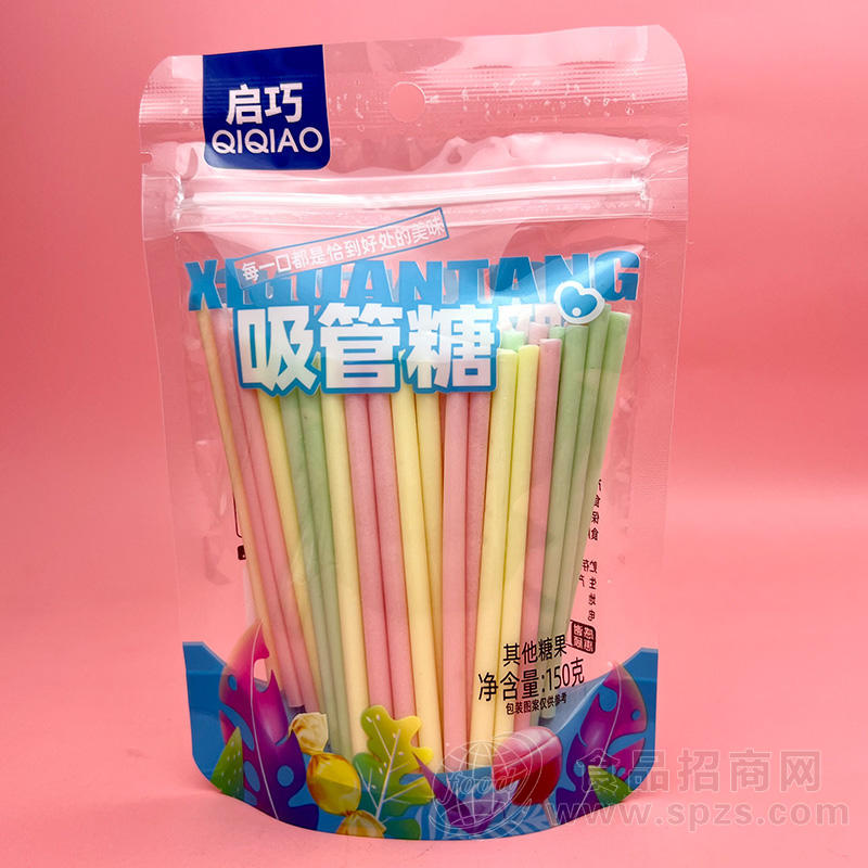 启巧吸管糖其他糖果袋装招商150g