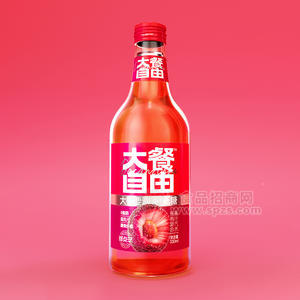 大餐自由楊梅復合果汁汽水330ml